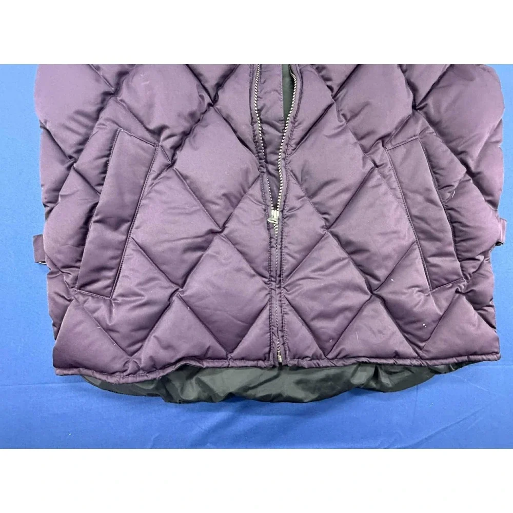 Vintage‎ Eddie Bauer Women Goose Down Puffer Vest Purple Sz Petite Small